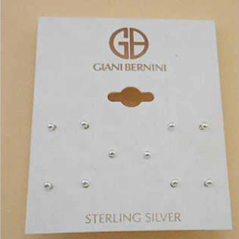 Sterling Silver, Tiny Stud Earrings - image 1